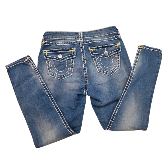 True Religion Ricky Super T Jeans 30 Flap Pocket Thick Stitch Y2K Denim - Picture 9 of 12